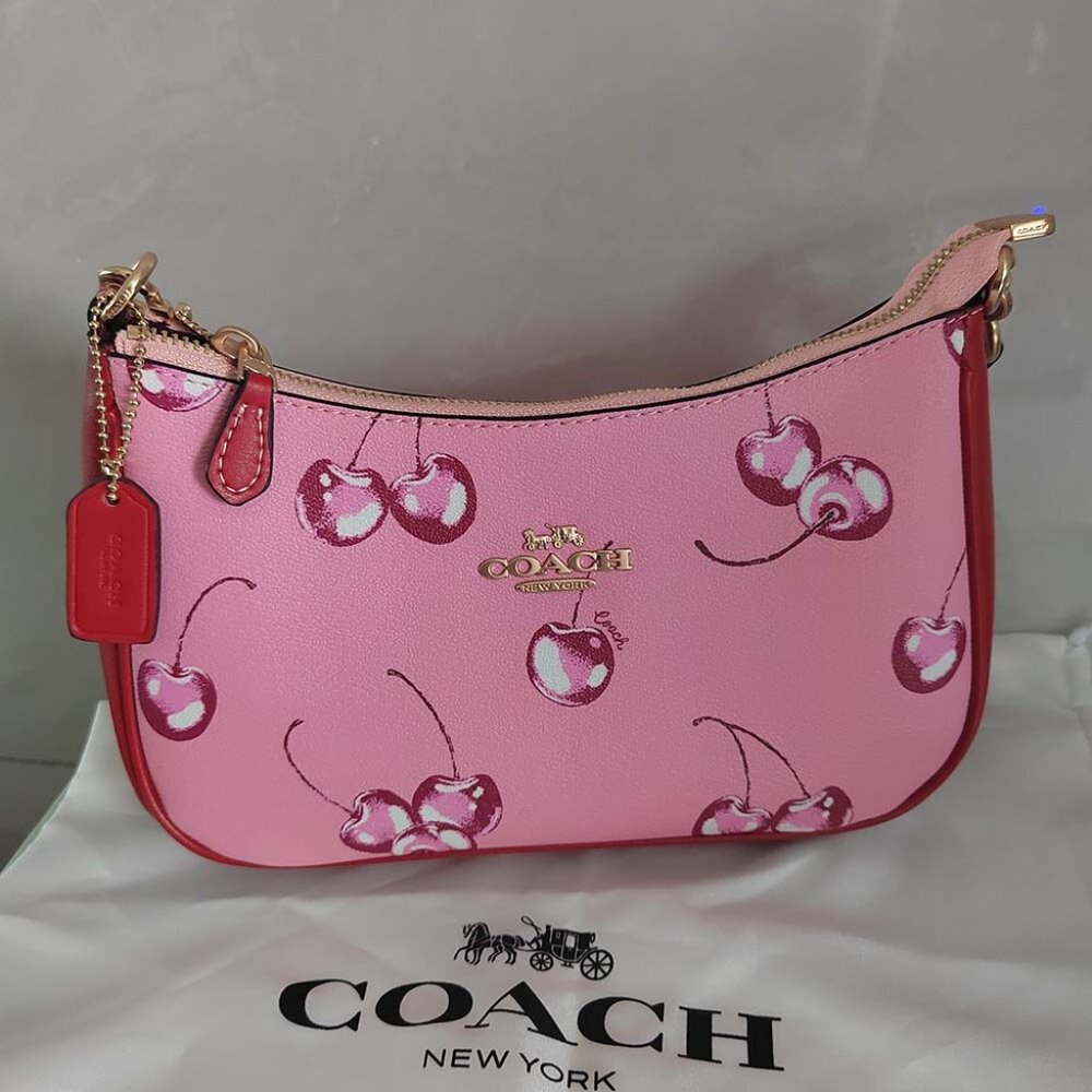 Coach Teri Shoulder Bag With Cherry Print